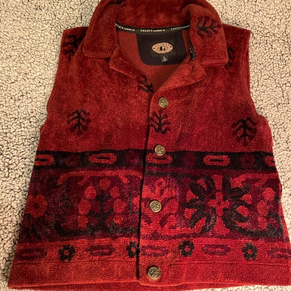 County Clothing Company Jackets & Blazers - County Clothing Co. Warm Acrylic Vest Sz L